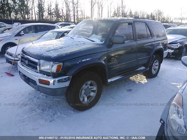 JT3HN87R9T0050640 - 1996 TOYOTA 4RUNNER LIMITED GREEN photo 2