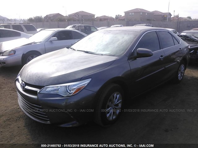 4T1BF1FK3HU696441 - 2017 TOYOTA CAMRY LE/XLE/SE/XSE GRAY photo 2