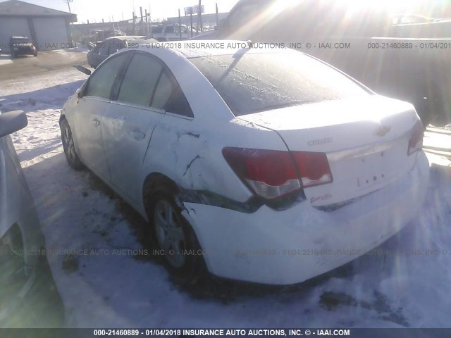 1G1PC5SB0E7381020 - 2014 CHEVROLET CRUZE LT WHITE photo 3