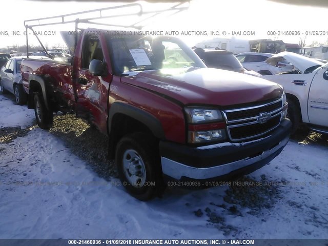 1GCHC24U07E196876 - 2007 CHEVROLET SILVERADO C2500 HEAVY DUTY RED photo 1