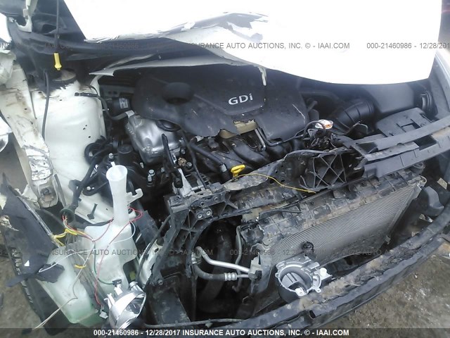 KNADN5A31C6028199 - 2012 KIA RIO EX/SX WHITE photo 10