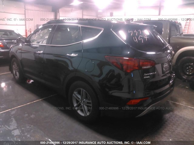 5NMZUDLB0HH012614 - 2017 HYUNDAI SANTA FE SPORT  BLACK photo 3