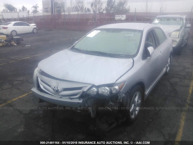 2T1BU4EE7CC768786 - 2012 TOYOTA COROLLA S/LE SILVER photo 2