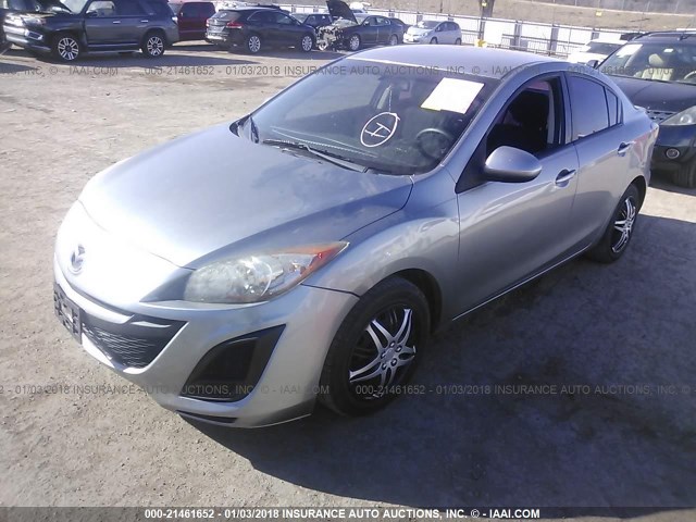 JM1BL1SF7A1284892 - 2010 MAZDA 3 I SILVER photo 2