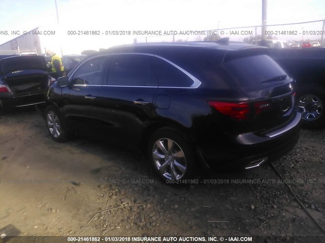 5FRYD3H94GB005837 - 2016 ACURA MDX ADVANCE BLACK photo 3