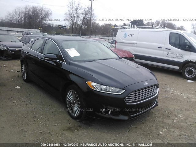 3FA6P0K94ER367112 - 2014 FORD FUSION TITANIUM BLACK photo 1