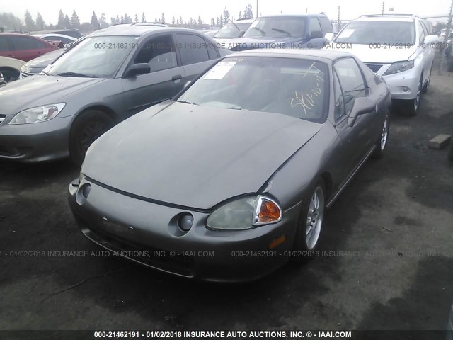 JHMEH6169PS012763 - 1993 HONDA CIVIC DEL SOL SI GRAY photo 2