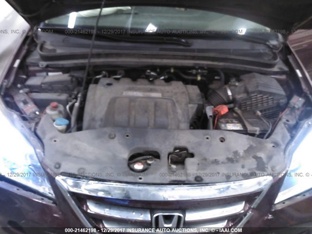 5FNRL38607B452549 - 2007 HONDA ODYSSEY EXL ბურგუნდია ფოტო 10