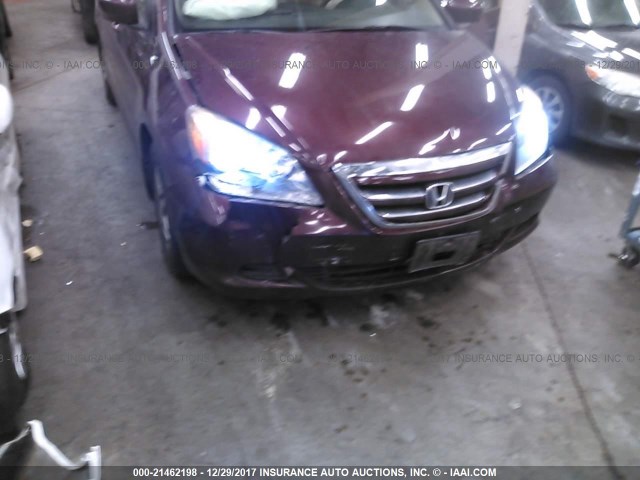 5FNRL38607B452549 - 2007 HONDA ODYSSEY EXL ბურგუნდია ფოტო 6
