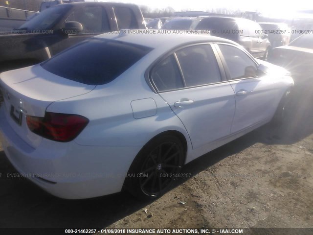 WBA3C3C57EP661601 - 2014 BMW 320 I/XDRIVE WHITE photo 4