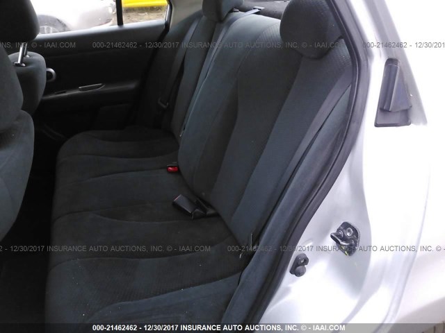 3N1BC1AP6AL392460 - 2010 NISSAN VERSA S/SL SILVER photo 8