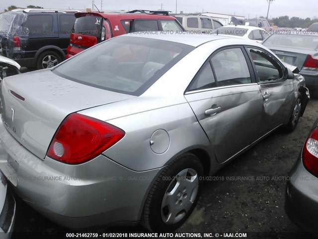 1G2ZF57B884197373 - 2008 PONTIAC G6 VALUE LEADER/BASE SILVER photo 4