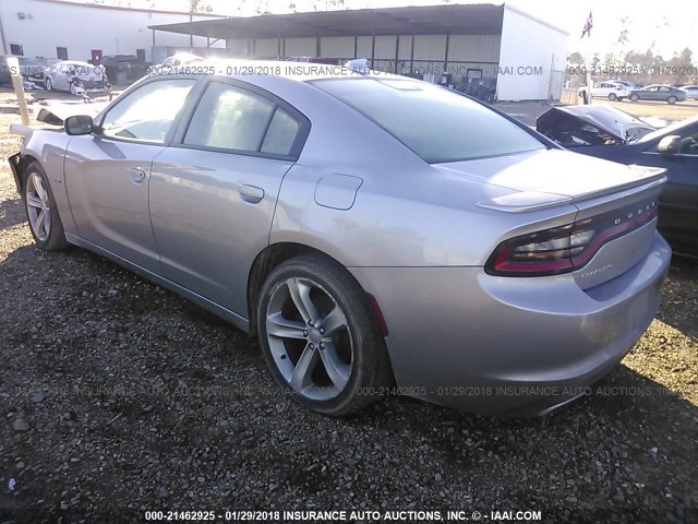 2C3CDXCT2GH352023 - 2016 DODGE CHARGER R/T GRAY photo 3