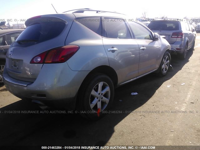 JN8AZ1MU8AW010243 - 2010 NISSAN MURANO S/SL/LE GOLD photo 4