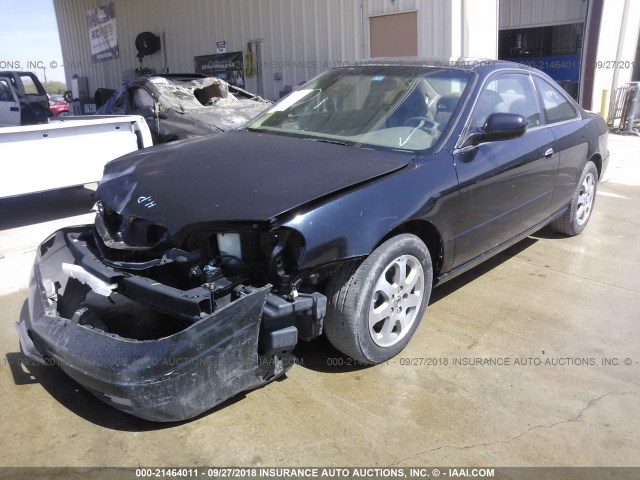 19UYA42421A028953 - 2001 ACURA 3.2CL BLACK photo 2