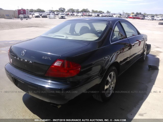 19UYA42421A028953 - 2001 ACURA 3.2CL BLACK photo 4