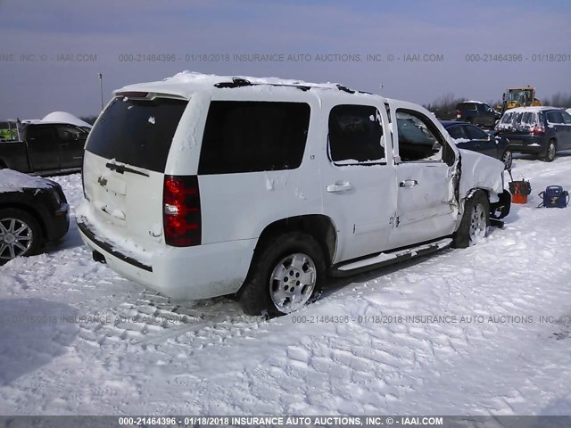 1GNUKBE00AR146452 - 2010 CHEVROLET TAHOE K1500 LT WHITE photo 4