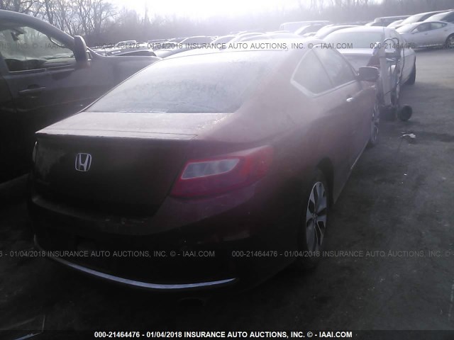 1HGCT1B85DA024373 - 2013 HONDA ACCORD EXL RED photo 4