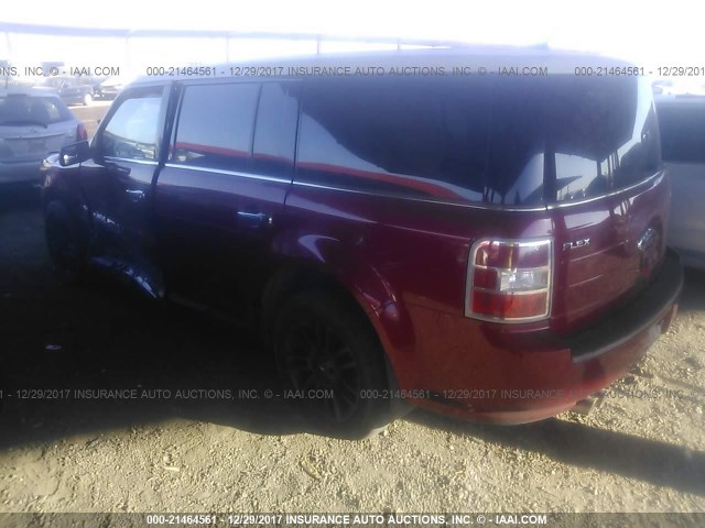 2FMDK52C49BA03796 - 2009 FORD FLEX SEL წითელი ფოტო 3