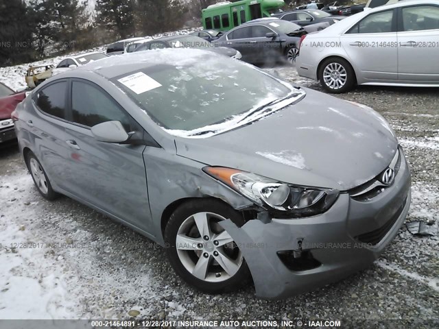 KMHDH4AE6BU164615 - 2011 HYUNDAI ELANTRA GLS/LIMITED GRAY photo 1