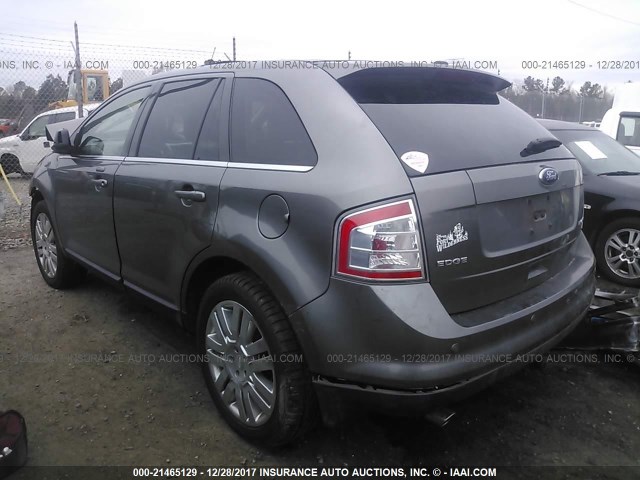 2FMDK3KC3ABA61102 - 2010 FORD EDGE LIMITED GRAY photo 3