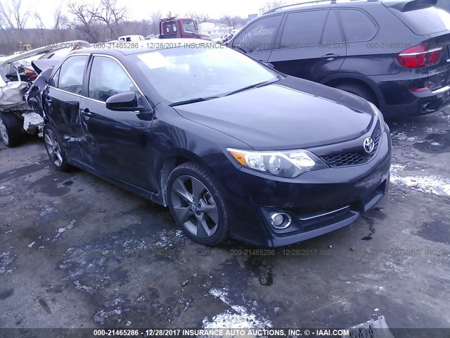 4T1BF1FK9CU196003 - 2012 TOYOTA CAMRY SE/LE/XLE BLACK photo 1