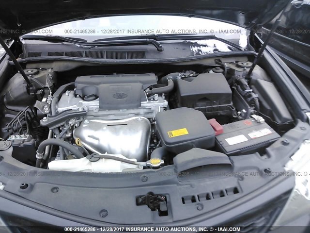 4T1BF1FK9CU196003 - 2012 TOYOTA CAMRY SE/LE/XLE BLACK photo 10