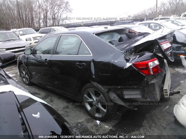 4T1BF1FK9CU196003 - 2012 TOYOTA CAMRY SE/LE/XLE BLACK photo 3