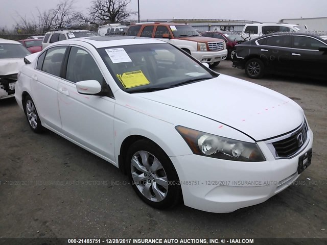 1HGCP26888A043722 - 2008 HONDA ACCORD EXL WHITE photo 1