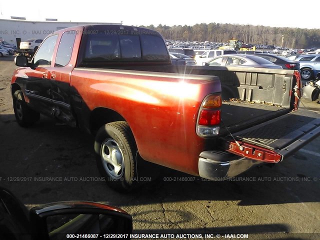 5TBRN34163S350689 - 2003 TOYOTA TUNDRA ACCESS CAB SR5 BURGUNDY photo 3