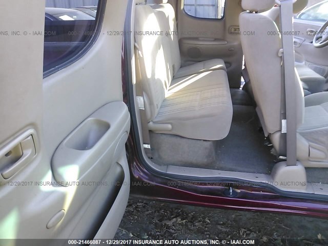 5TBRN34163S350689 - 2003 TOYOTA TUNDRA ACCESS CAB SR5 BURGUNDY photo 8