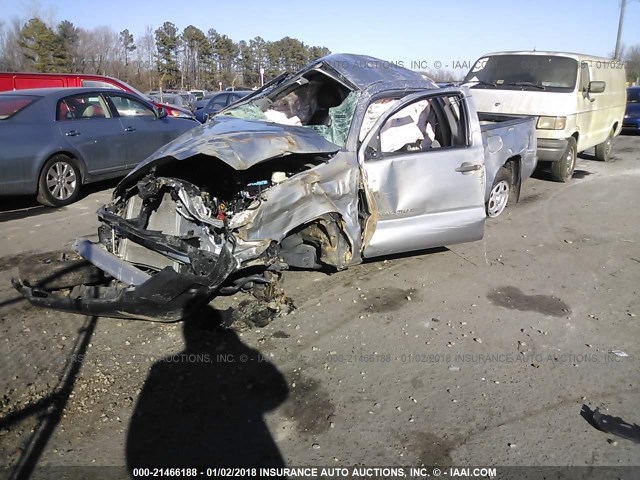 5TFTX4CN6FX047959 - 2015 TOYOTA TACOMA ACCESS CAB SILVER photo 2