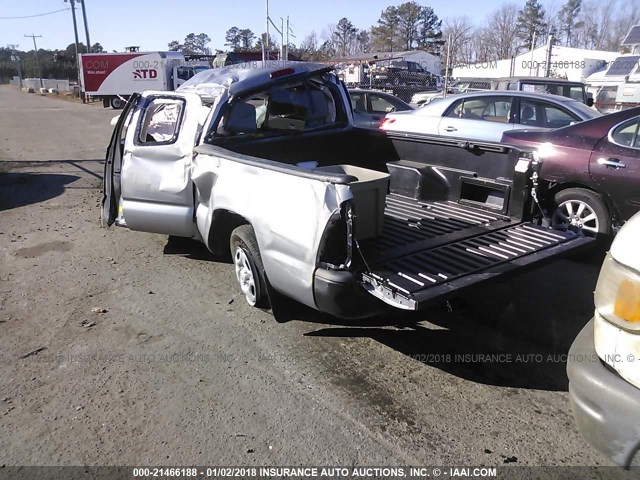 5TFTX4CN6FX047959 - 2015 TOYOTA TACOMA ACCESS CAB SILVER photo 3