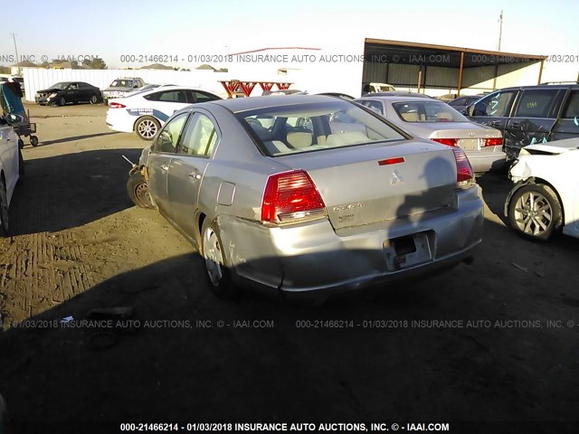 4A3AB36F77E053221 - 2007 MITSUBISHI GALANT ES GOLD photo 3