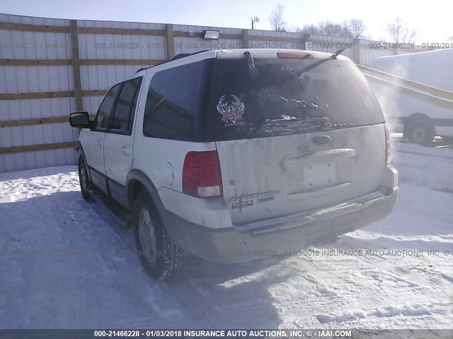 1FMPU18L03LB80330 - 2003 FORD EXPEDITION EDDIE BAUER WHITE photo 3