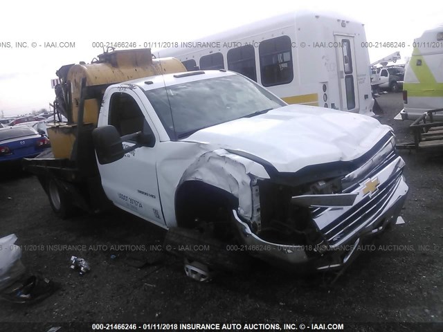 1GB3CYCG9FZ555890 - 2015 CHEVROLET SILVERADO C3500 WHITE photo 1