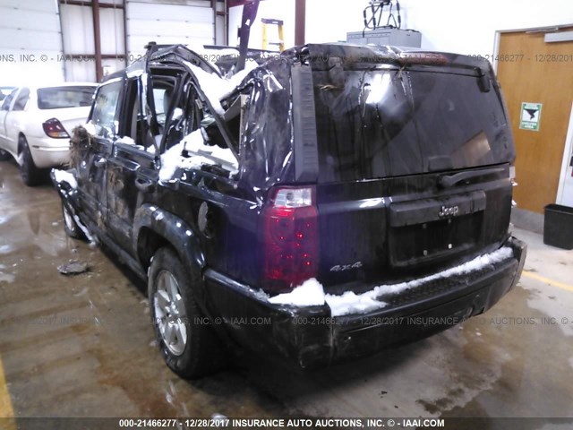 1J8HG48K56C272670 - 2006 JEEP COMMANDER BLACK photo 3