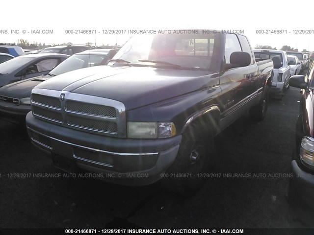 1B7HC13Z71J251135 - 2001 DODGE RAM 1500 BLUE photo 2