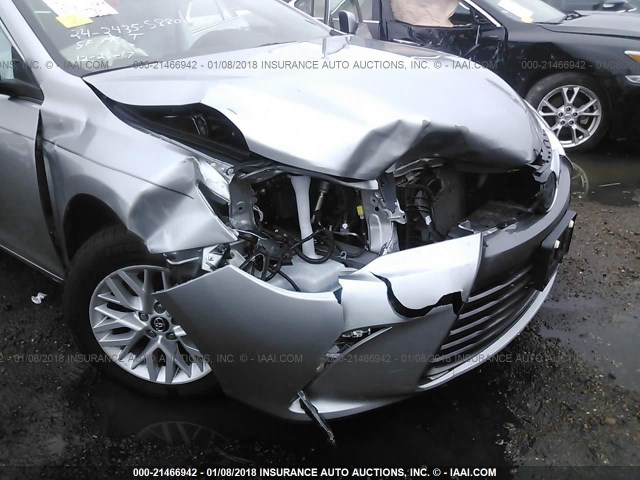 4T1BF1FKXGU260958 - 2016 TOYOTA CAMRY LE/XLE/SE/XSE SILVER photo 6