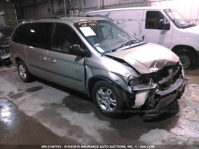 2D4GP74L73R232129 - 2003 DODGE GRAND CARAVAN EX TAN photo 1