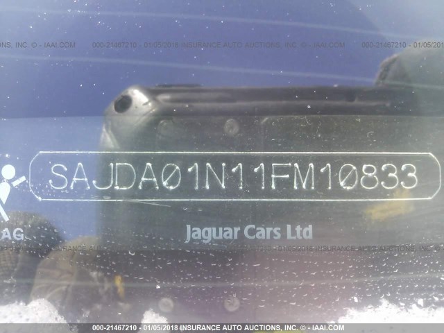 SAJDA01N11FM10833 - 2001 JAGUAR S-TYPE GOLD photo 9