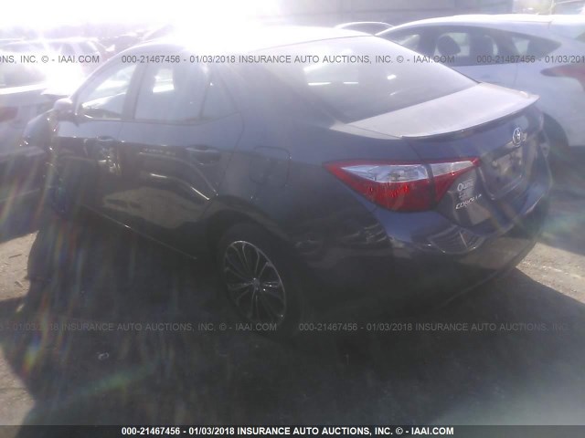 5YFBURHEXGP538416 - 2016 TOYOTA COROLLA L/LE/LE PLS/PRM/S/S PLS GRAY photo 3