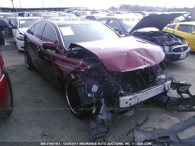 JTHBE96S870018732 - 2007 LEXUS GS 350 MAROON photo 1