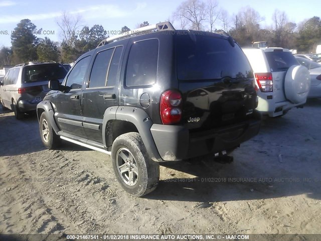 1J4GK38KX5W577102 - 2005 JEEP LIBERTY RENEGADE BLACK photo 3