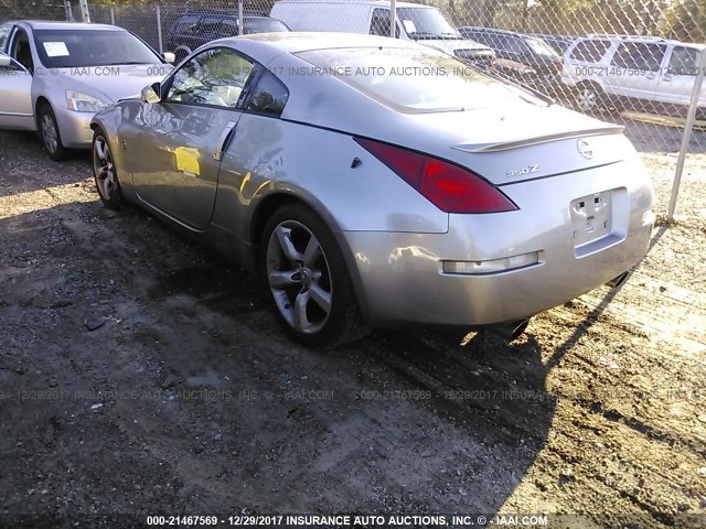 JN1AZ34D75M607122 - 2005 NISSAN 350Z COUPE SILVER photo 3