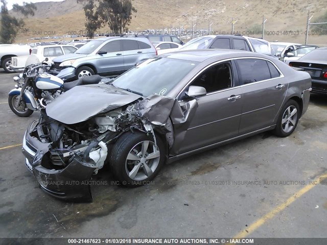 1G1ZC5EU1CF299192 - 2012 CHEVROLET MALIBU 1LT 灰色 照片 2