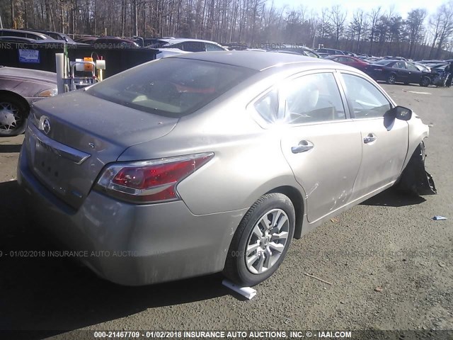 1N4AL3AP4EC272958 - 2014 NISSAN ALTIMA 2.5/S/SV/SL GOLD photo 4