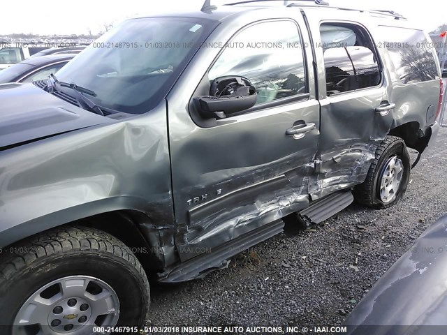 1GNSCAE09BR159751 - 2011 CHEVROLET TAHOE C1500  LS GRAY photo 6