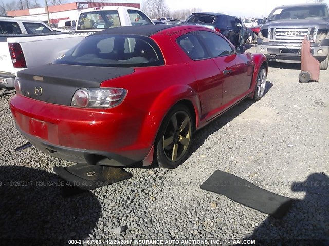 JM1FE17N250160682 - 2005 MAZDA RX8 RED photo 4