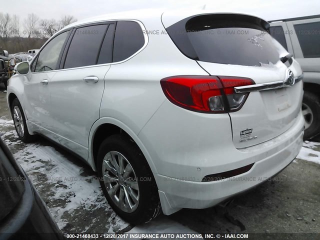 LRBFXDSA8HD145342 - 2017 BUICK ENVISION ESSENCE WHITE photo 3